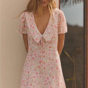 ZARA floral mini dress – size M – new with tags